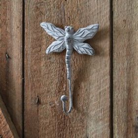 Cast Iron Dragonfly Wall Hook  -  Box of 2