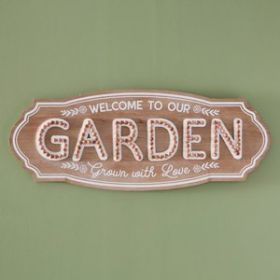 Welcome to Our Garden Wall Sign