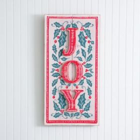 Holly and Berries Joy Sign