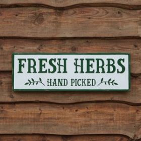 Fresh Herbs Sign