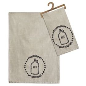 Powered By Moonshine Tea Towel - Box of 4
