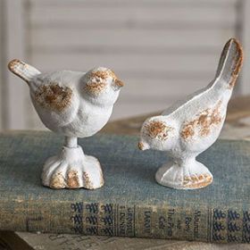 Set of Two Cast Iron Birds