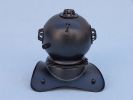 Black Iron Decorative Divers Helmet 8""