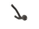 Whitewashed Cast Iron Birds on Branch Decorative Metal Wall Hooks 8""