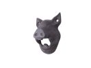 Cast Iron Pig Head Wall Mounted Bottle Opener 4""