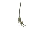 Antique Bronze Cast Iron Sitting Cat Bathroom Extra Toilet Paper Stand 19""