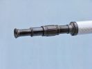 Floor Standing Oil Rubbed Bronze/White Leather Galileo Telescope 65""