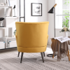 FONDHOME Living Room Chairs; Button Tufted Accent Chairs Comfy Bedroom Chair Velvet Side Sitting Chairs; Modern Fabric Sofa Slipper Chair for Reading