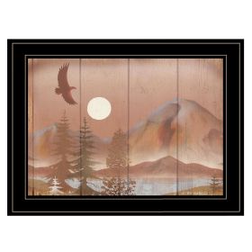 "Full Moon I" By Ed Wargo, Ready to Hang Framed Print, Black Frame