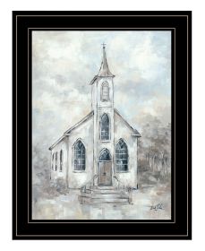 "Faith" by Artisan Debbie Coules, Ready to Hang Framed Print, Black Frame