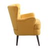 FONDHOME Living Room Chairs; Button Tufted Accent Chairs Comfy Bedroom Chair Velvet Side Sitting Chairs; Modern Fabric Sofa Slipper Chair for Reading