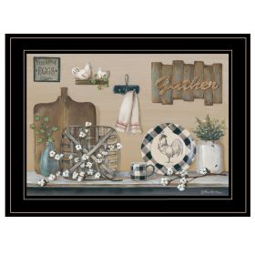 "Farmhouse Kitchen" By Pam Britton, Ready to Hang Framed Print, Black Frame