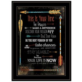 "This is Your Time" by Marla Rae, Ready to Hang Framed Print, Black Frame