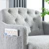[Video]Welike 30 "W Modern Chesterfield Tufted Upholstered Chair with Deep Buttons, Living Room Chair, Comfortable Armchair, Gold Hardware Legs, Tufte
