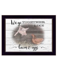 "We Go Together" by Artisan Billy Jacobs, Ready to Hang Framed Print, Black Frame