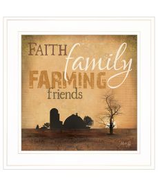 "Farming" by Marla Rae, Ready to Hang Framed Print, White Frame