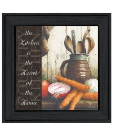 "Heart of the Home" by Artisan John Rossini, Ready to Hang Framed Print, Black Frame
