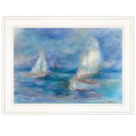 "Ghost Ship" By Tracy Owen-Cullimore, Ready to Hang Framed Print, White Frame