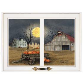 "Harvest Moon" by Billy Jacobs, Ready to Hang Framed Print, White Window-Style Frame