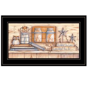 "Do What You Love" by Mary June, Ready to Hang Framed Print, Black Frame
