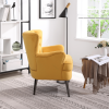 FONDHOME Living Room Chairs; Button Tufted Accent Chairs Comfy Bedroom Chair Velvet Side Sitting Chairs; Modern Fabric Sofa Slipper Chair for Reading