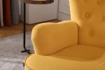 FONDHOME Living Room Chairs; Button Tufted Accent Chairs Comfy Bedroom Chair Velvet Side Sitting Chairs; Modern Fabric Sofa Slipper Chair for Reading