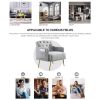 [Video]Welike 30 "W Modern Chesterfield Tufted Upholstered Chair with Deep Buttons, Living Room Chair, Comfortable Armchair, Gold Hardware Legs, Tufte