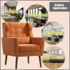 Modern Accent Chair Upholstered Foam Filled Living Room Chairs Comfy Reading Chair Mid Century Modern Chair with Chenille Fabric Lounge Arm Chairs Arm