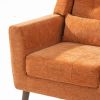 Modern Accent Chair Upholstered Foam Filled Living Room Chairs Comfy Reading Chair Mid Century Modern Chair with Chenille Fabric Lounge Arm Chairs Arm
