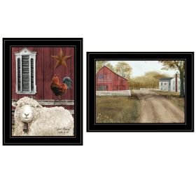 "Good Morning" 2-Piece Vignette by Billy Jacobs, Black Frame