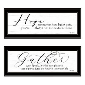 "Gather Together" 2-Piece Vignette by Lori Deiter, Black Frame