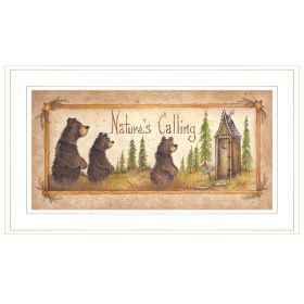 "Natures Calling" by Mary Ann June, Ready to Hang Framed Print, White Frame