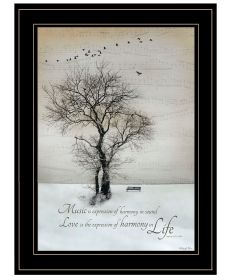 "Harmony" by Artisan Robin-Lee Vieira, Ready to Hang Framed Print, Black Frame