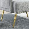 [Video]Welike 30 "W Modern Chesterfield Tufted Upholstered Chair with Deep Buttons, Living Room Chair, Comfortable Armchair, Gold Hardware Legs, Tufte