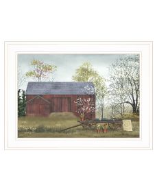 "Flower Wagon" by Artisan Billy Jacobs, Ready to Hang Framed Print, White Frame