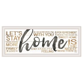 "Home" by Marla Rae, Ready to Hang Framed print, White Frame
