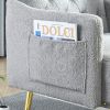 [Video]Welike 30 "W Modern Chesterfield Tufted Upholstered Chair with Deep Buttons, Living Room Chair, Comfortable Armchair, Gold Hardware Legs, Tufte