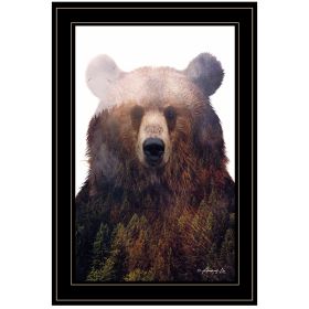 "King of the Forest" by Andreas Lie, Ready to Hang Framed Print, Black Frame