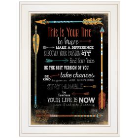 "This is Your Time" by Marla Rae, Ready to Hang Framed Print, White Frame