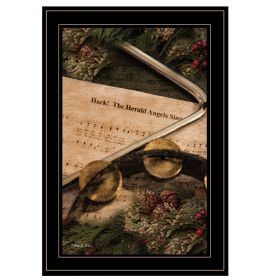 "The Angels Sing" by Robin Lee Vieria Ready to Hang Framed Print, Black Frame