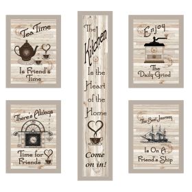 "Kitchen Friendship Collection" 5-Piece Vignette by Millwork Engineering, Sand Frame