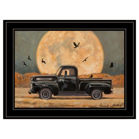 "Harvest Moon" By Bonnie Mohr, Ready to Hang Framed Print, Black Frame