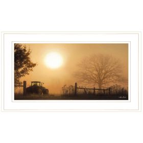 "Start Your Engines" By Lori Deiter, Ready to Hang Framed Print, White Frame