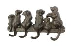 Rustic Copper Cast Iron Antler Wall Hooks 15""