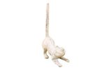 Whitewashed Cast Iron Cat Paper Towel Holder 10""