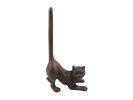 Rustic Copper Cast Iron Cat Paper Towel Holder 10""