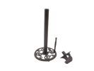 Cast Iron Black Bear Kitchen Paper Towel Holder 16""