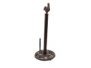 Rustic Copper Cast Iron Rooster Paper Towel Holder 15""