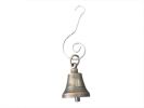 Antique Brass Bell Christmas Ornament 4""