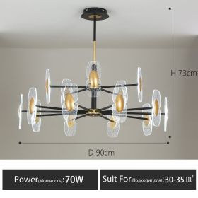 Golden Atmosphere Creative Nordic Study Lamp (Option: Warm light-15Head)